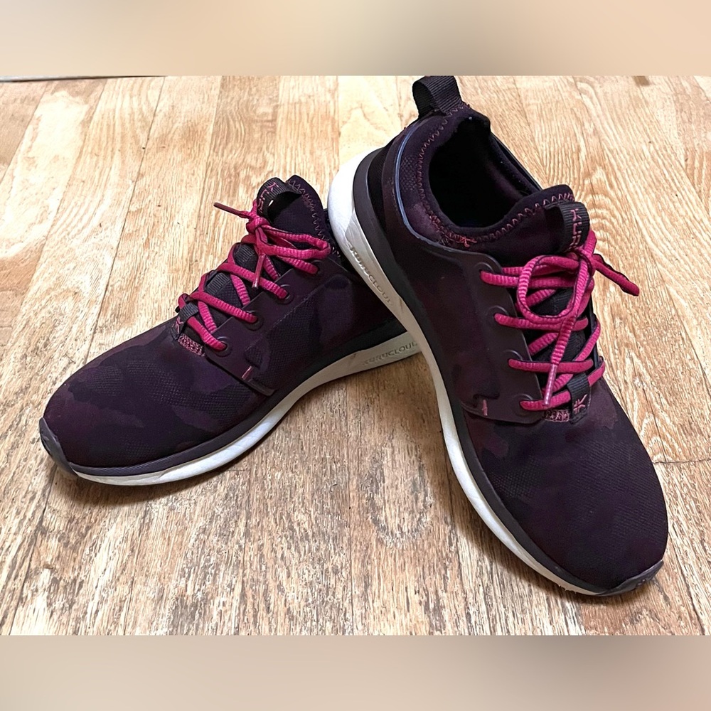KURU Women's Sneakers in Dark Purple and Pink Camouflage 8.5 Wide